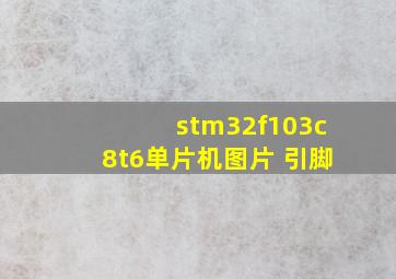 stm32f103c8t6单片机图片 引脚